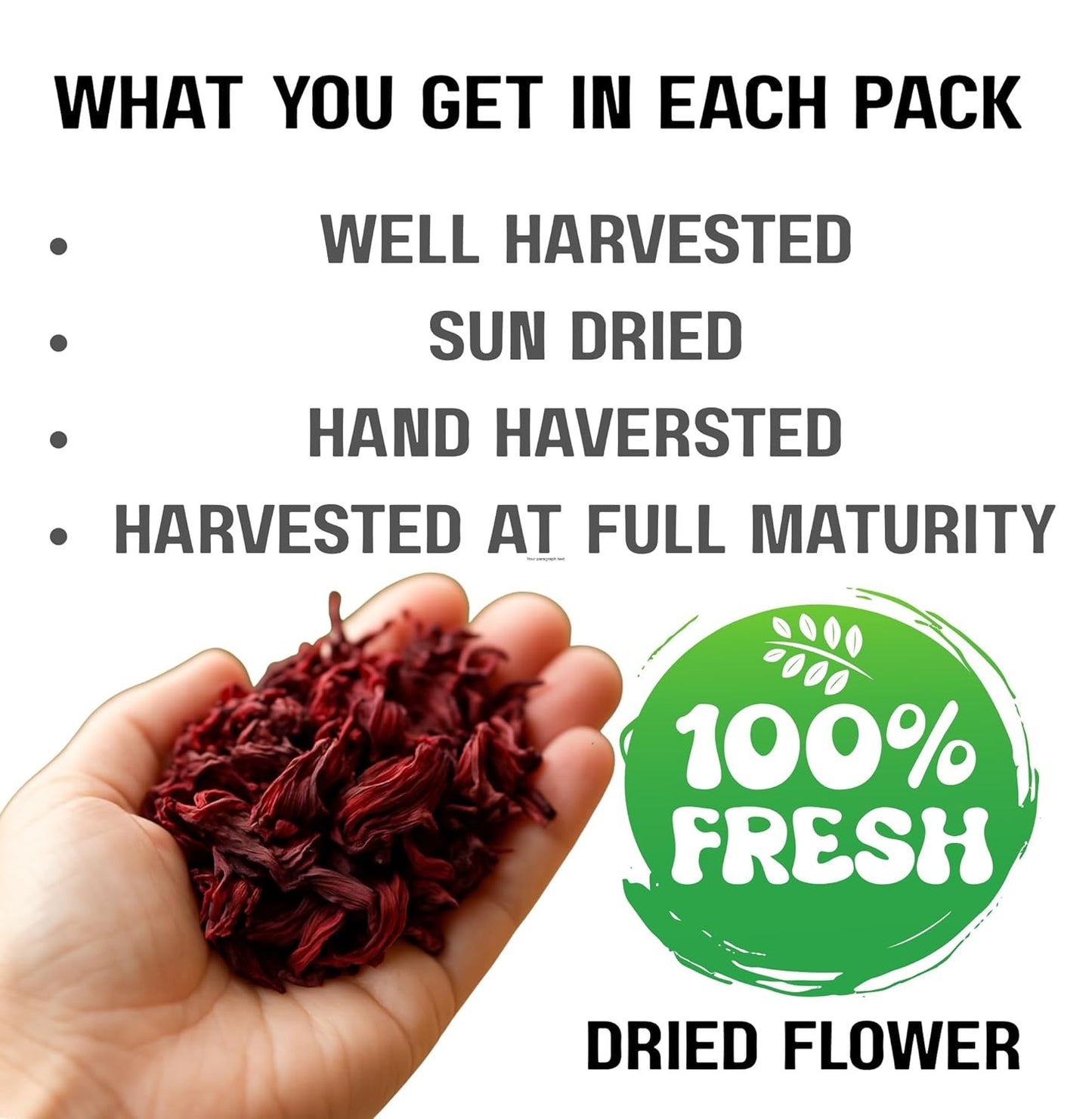 Dried hibiscus flower